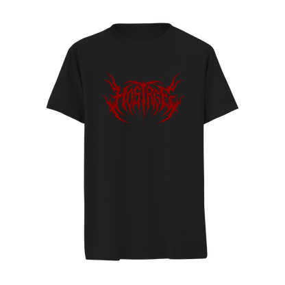 HOSTAGE Deathmetal Logo Black T-Shirt Merchandise front