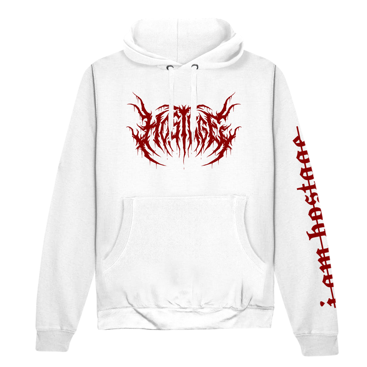 DEATHMETAL HOODIE (WHITE)