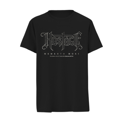 HOSTAGE MEMENTO MORI Black T-Shirt Merchandise front