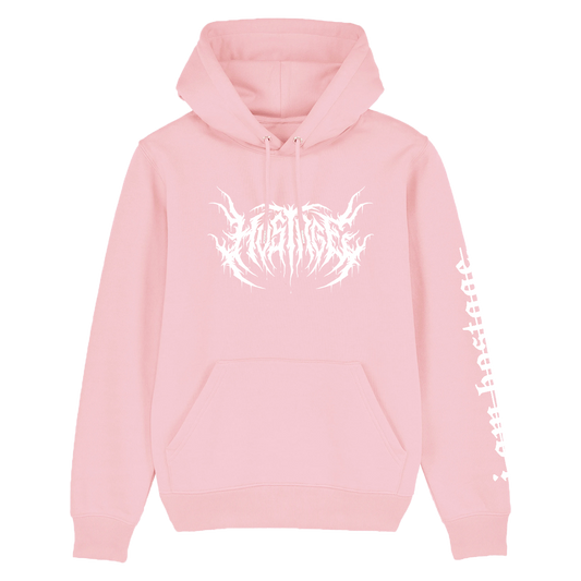 Deathmetal Hoodie cotton pink